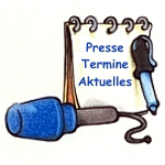 Mikrofon und Schreibblock, auf dem die Worte Presse, Termine, Aktuelles stehen Mikrofon und Schreibblock, auf dem die Worte Presse, Termine, Aktuelles stehen